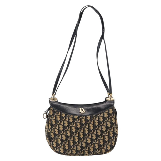 Christian Dior Vintage Trotter Shoulder Bag Canvas Navy Canvas Shoulder Bag Bag ()