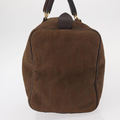 Christian Dior Vintage Trotter Boston Bag Canvas Brown Canvas Travel Bag Bag ()