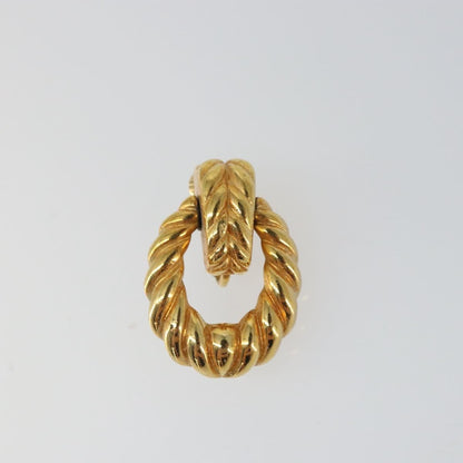 Christian Dior Vintage Clip-On Earrings Metal Gold Gold_Plated Earrings Jewelry ()
