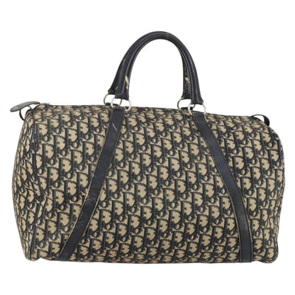 Christian Dior Vintage Trotter Boston Bag Diorissimo Canvas Navy Canvas Travel Bag Bag ()