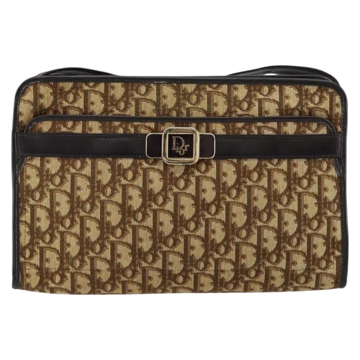 Christian Dior Trotter Shoulder Bag Canvas Beige Canvas Shoulder Bag Bag ()