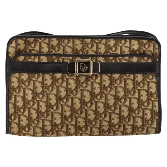 Christian Dior Trotter Shoulder Bag Canvas Beige Canvas Shoulder Bag Bag ()