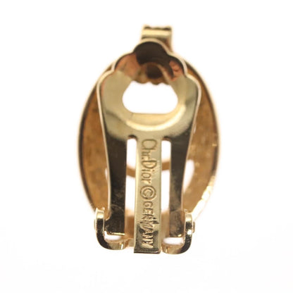 Christian Dior Vintage Cd Clip-On Earrings Metal Gold Metal Earrings Jewelry ()