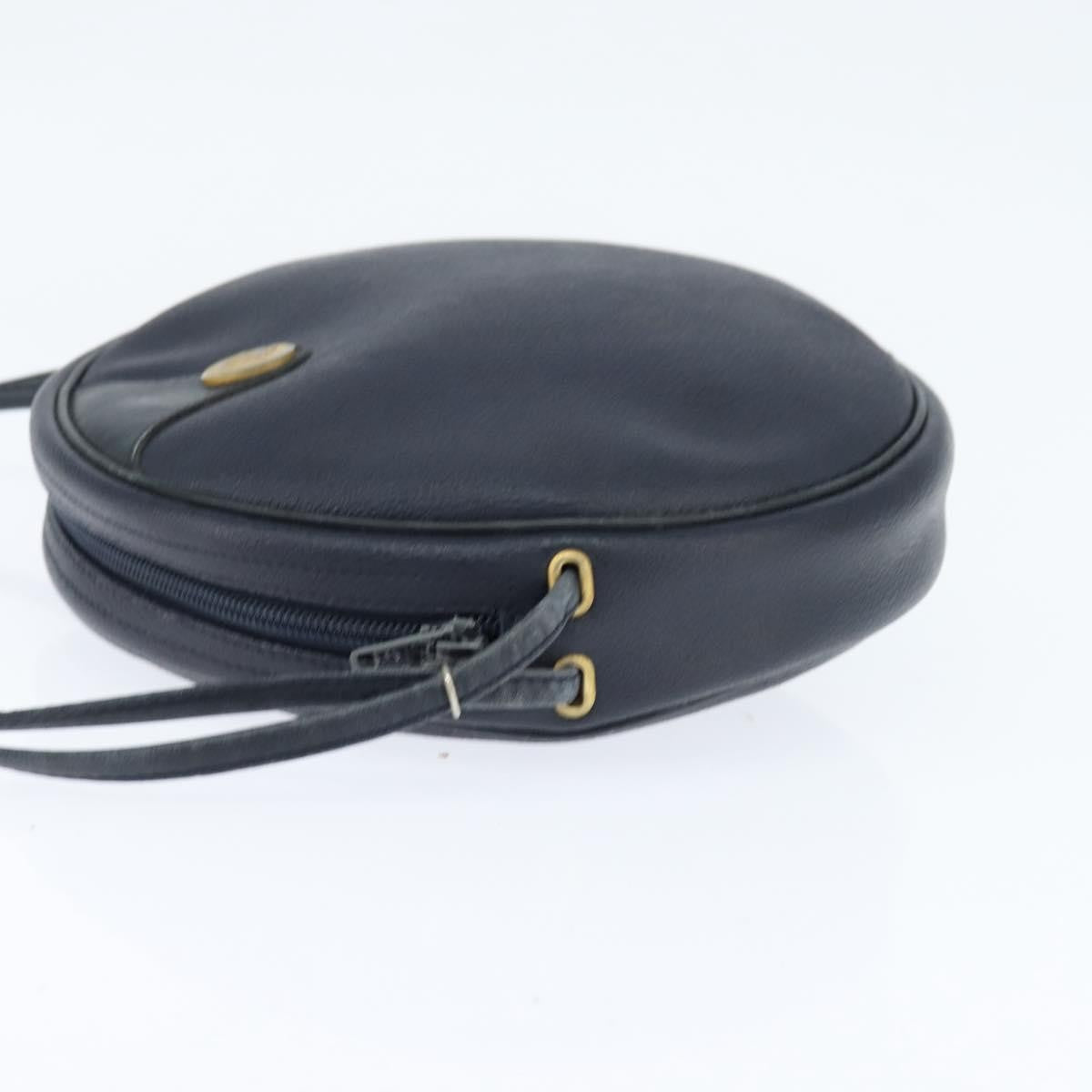 Christian Dior Vintage Honeycomb Shoulder Bag Canvas And Leather Navy Pvc Shoulder Bag Bag ()