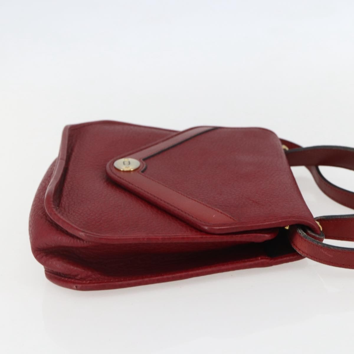 Christian Dior Vintage Handbag Leather Red Leather Handbag ()
