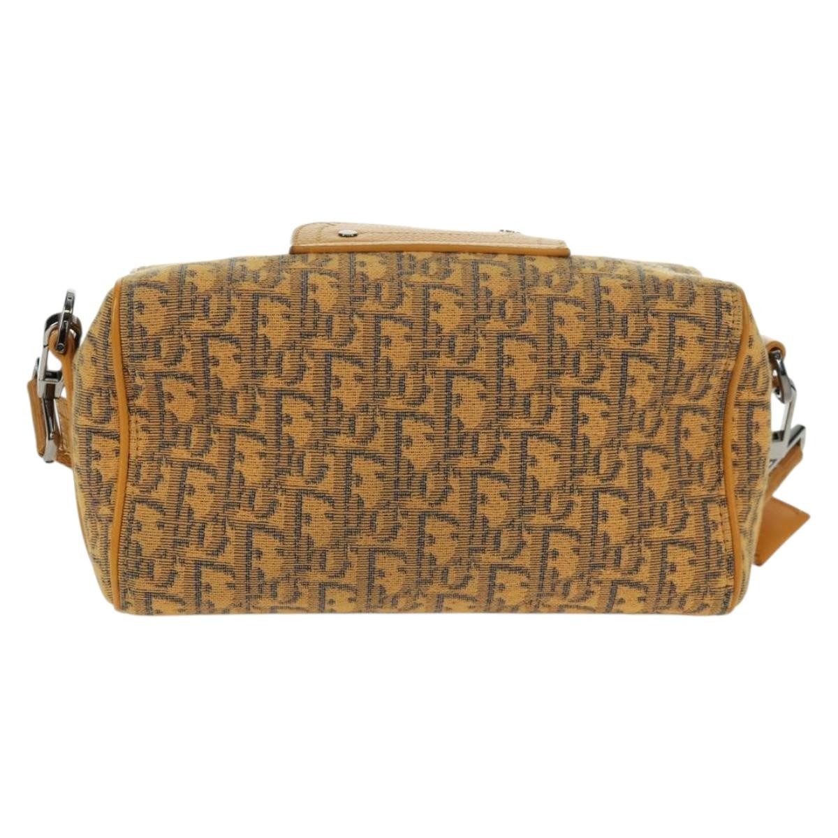 Christian Dior Lingot Bag Oblique Canvas Yellow Canvas Shoulder Bag Bag ()