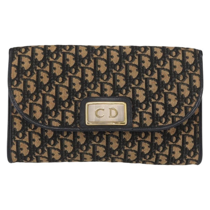 Christian Dior Vintage Cd Chain Flap Shoulder Bag Diorissimo Canvas Navy Canvas Shoulder Bag Bag ()