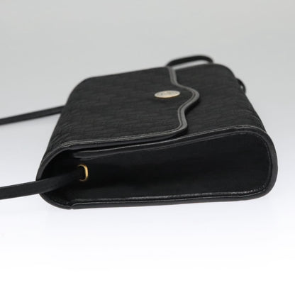Christian Dior Vintage Trotter Crossbody Bag Diorissimo Coated Canvas Black Canvas Shoulder Bag Bag ()