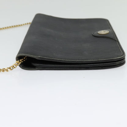 Christian Dior Vintage Honeycomb Chain Canvas Black Canvas Bag ()