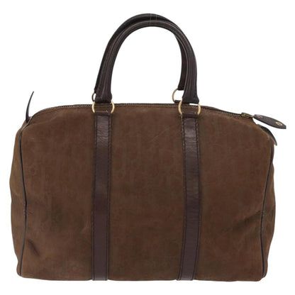 Christian Dior Vintage Trotter Boston Bag Canvas Brown Canvas Travel Bag Bag ()