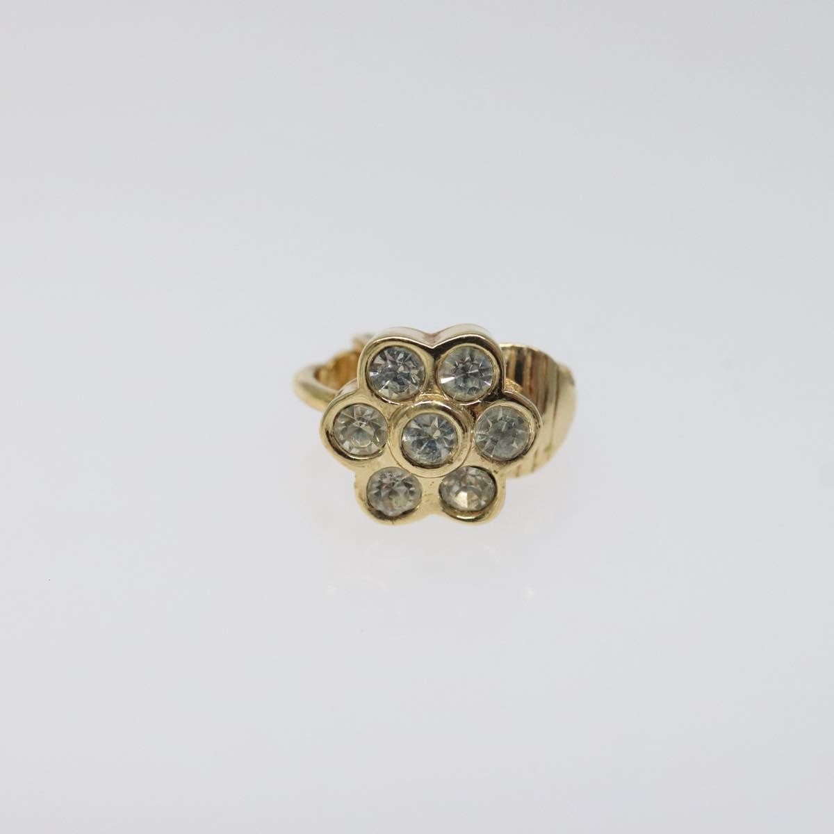 Christian Dior Vintage Clip-On Earrings Metal Gold Metal Earrings Jewelry ()
