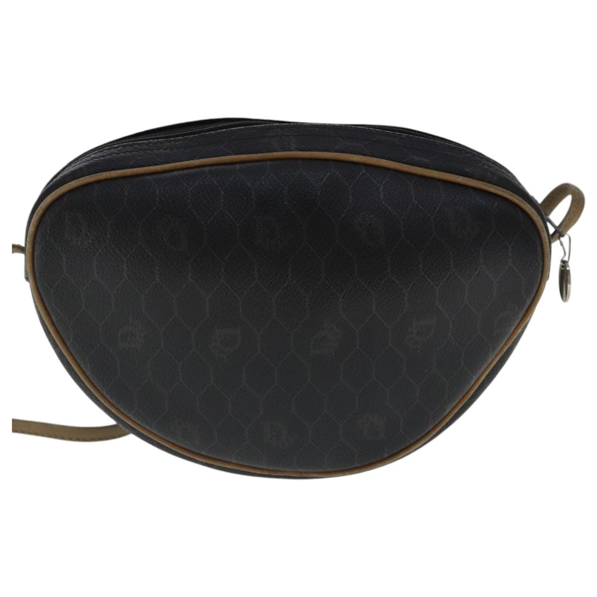 Christian Dior Vintage Honeycomb Shoulder Bag Canvas Black Canvas Bag ()
