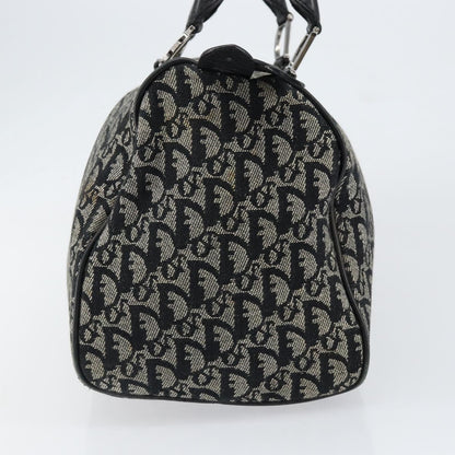 Christian Dior Vintage Trotter Boston Bag Canvas Black Canvas Travel Bag Bag ()