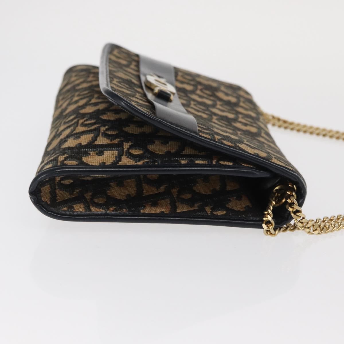 Christian Dior Vintage Cd Trotter Shoulder Bag Canvas Navy Canvas Shoulder Bag Bag ()
