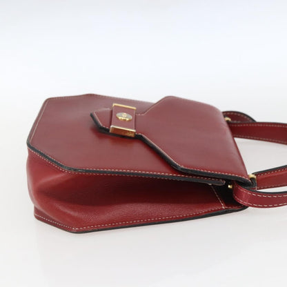 Christian Dior Vintage Handbag Leather Red Leather Handbag ()