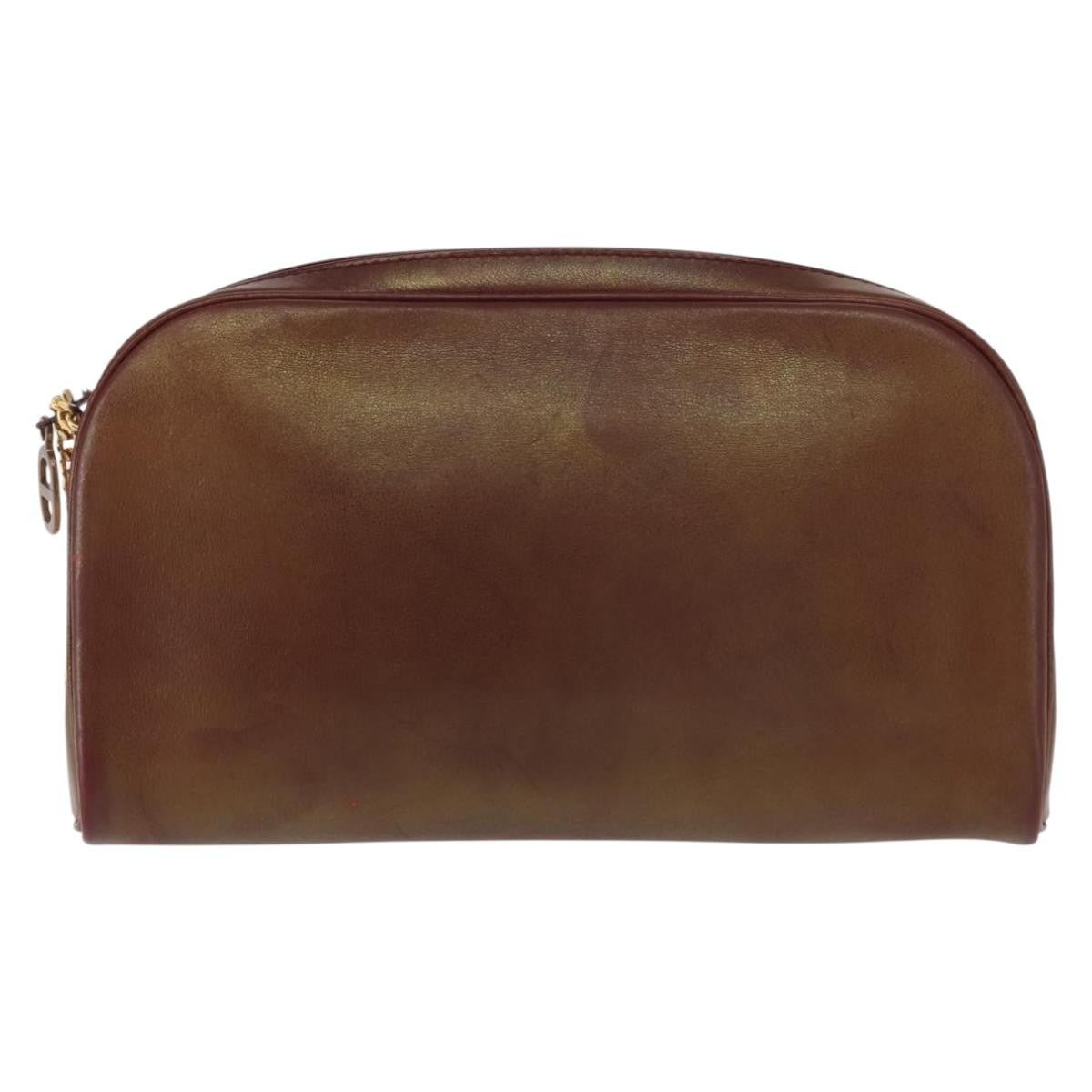 Christian Dior Vintage Shoulder Bag Leather Red Leather Shoulder Bag Bag ()