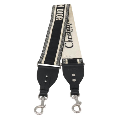 Christian Dior Logo Shoulder Strap Embroidered Canvas Navy Canvas Straps Accessory ()