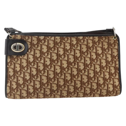 Christian Dior Vintage Cd Trotter Shoulder Bag Canvas Beige Canvas Shoulder Bag Bag ()