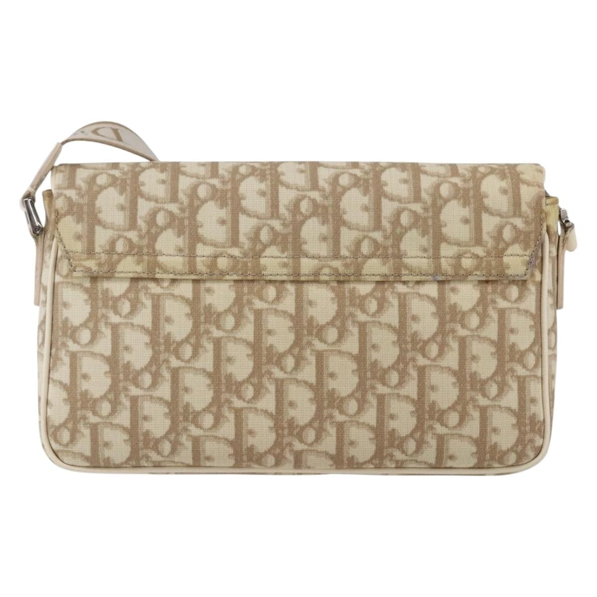 Christian Dior Trotter Shoulder Bag Canvas Beige Canvas Shoulder Bag Bag ()