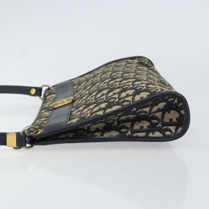 Christian Dior Vintage Trotter Shoulder Bag Canvas Navy Canvas Shoulder Bag Bag ()