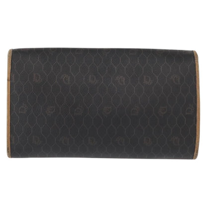 Christian Dior Vintage Honeycomb Chain Canvas Black Canvas Shoulder Bag Bag ()