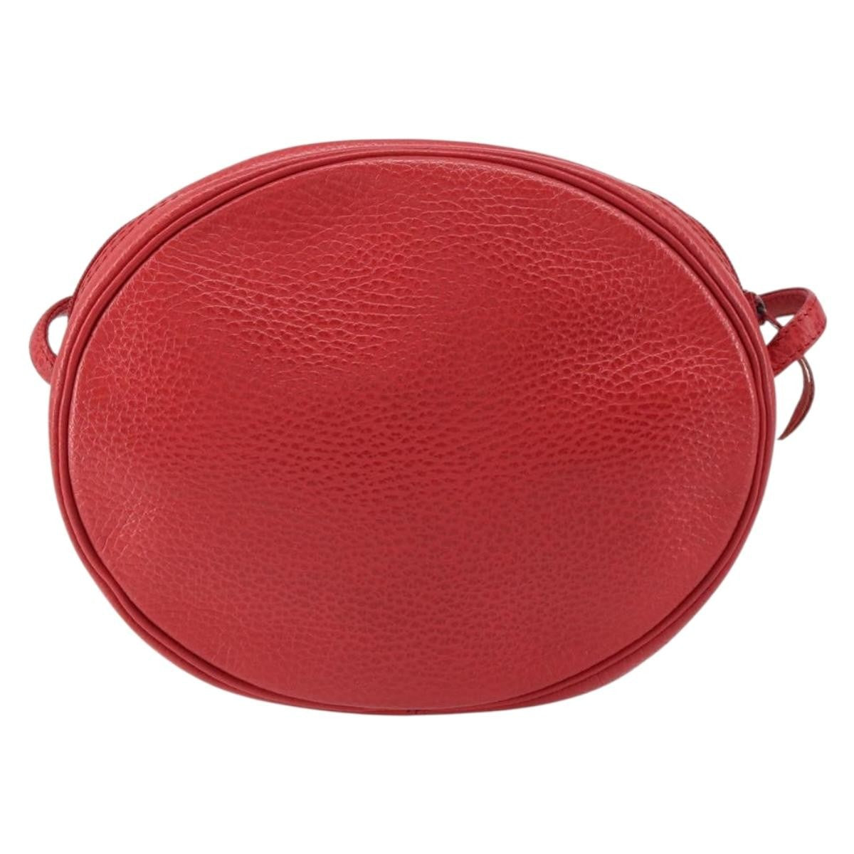 Christian Dior Vintage Shoulder Bag Leather Red Leather Shoulder Bag Bag ()