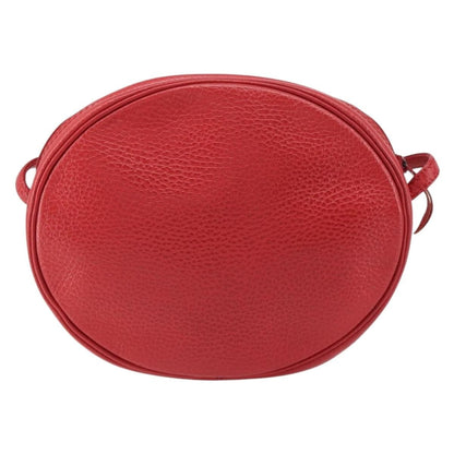 Christian Dior Vintage Shoulder Bag Leather Red Leather Shoulder Bag Bag ()