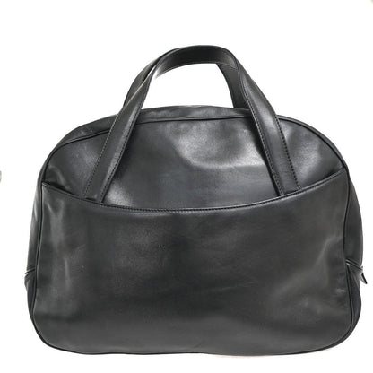 Christian Dior Vintage Cd Handbag Leather Black Leather Handbag ()