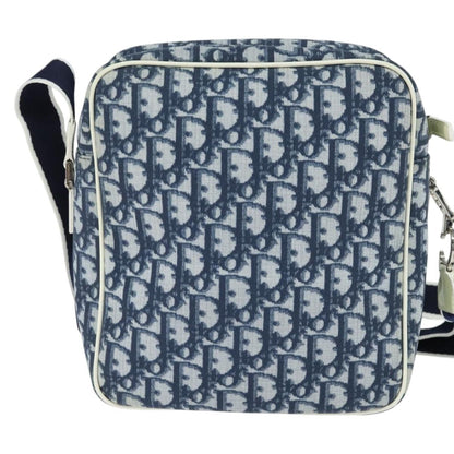 Christian Dior Trotter Shoulder Bag Canvas Blue Canvas Shoulder Bag Bag ()