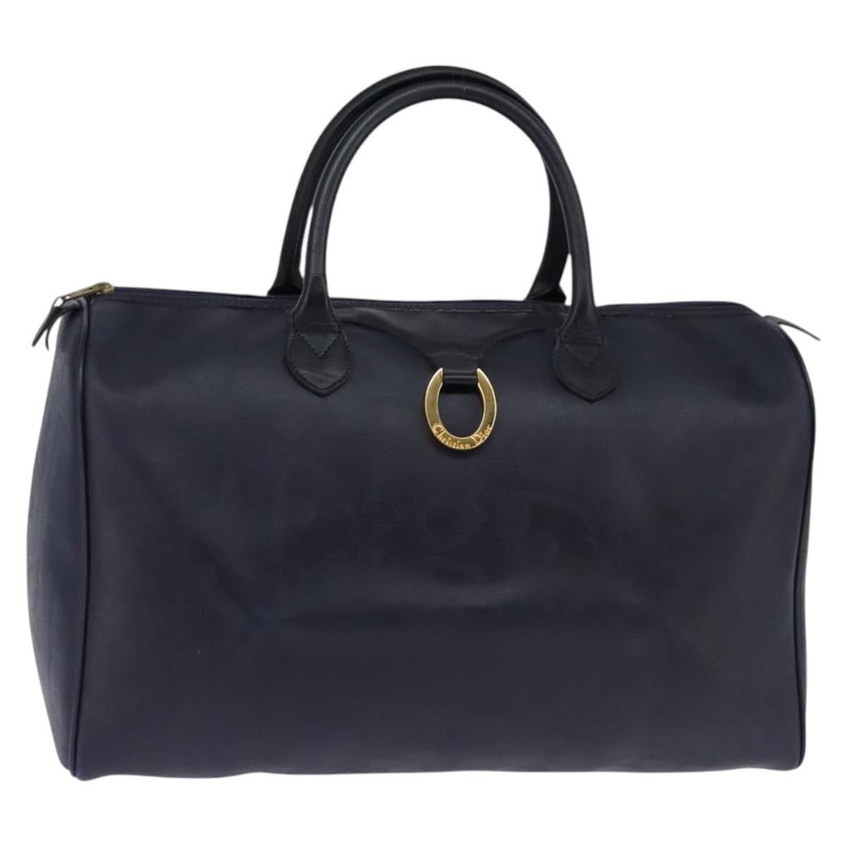 Christian Dior Lady Dior Boston Bag Canvas Navy Canvas Travel Bag Bag ()