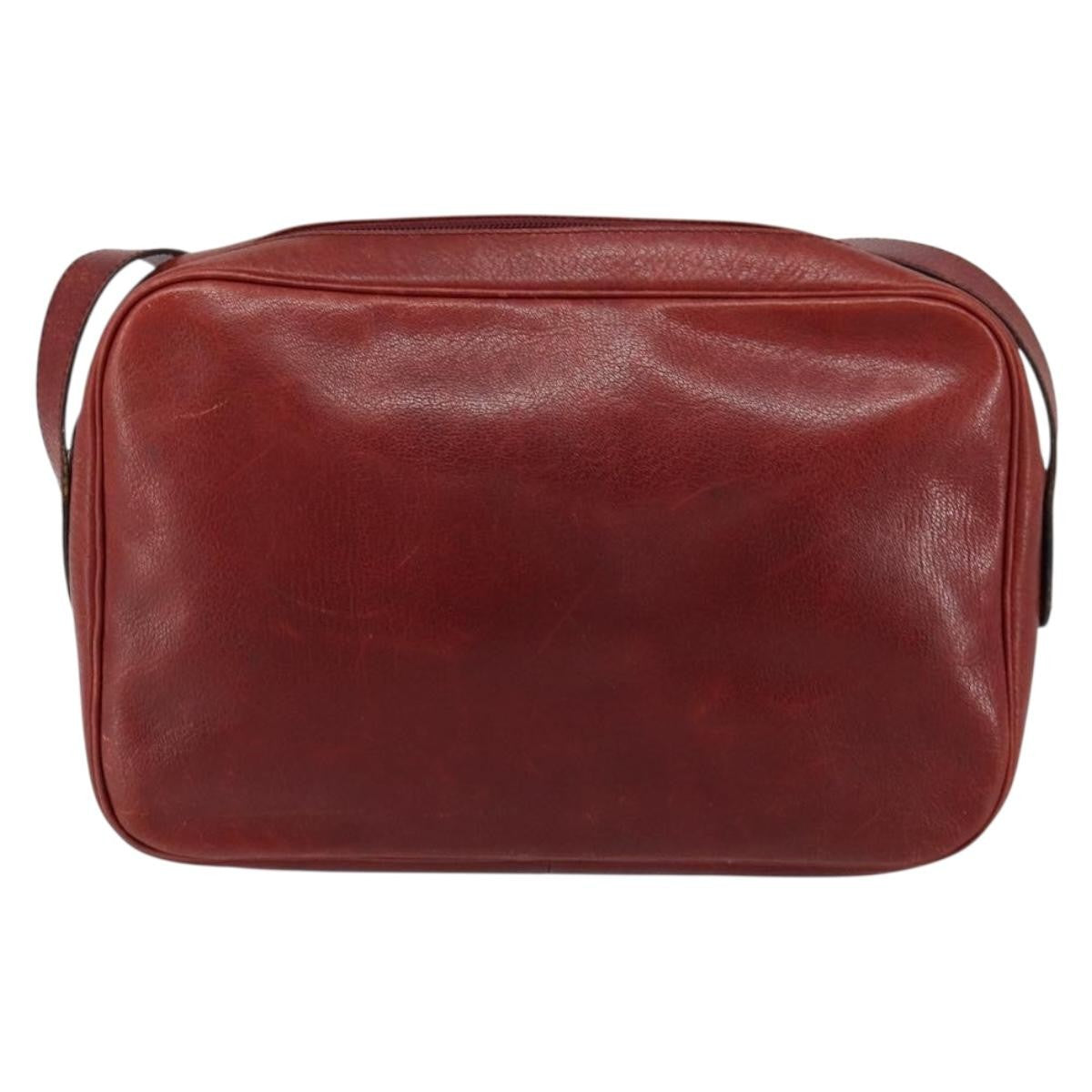 Christian Dior Vintage Shoulder Bag Leather Red Leather Shoulder Bag Bag ()