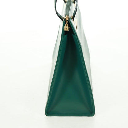 Christian Dior Vintage Handbag Leather Green Leather Handbag ()