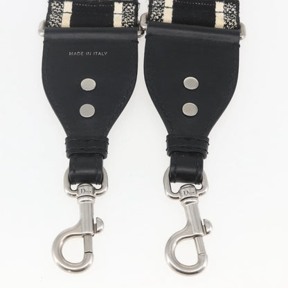 Christian Dior Logo Shoulder Strap Embroidered Canvas Navy Canvas Straps Accessory ()