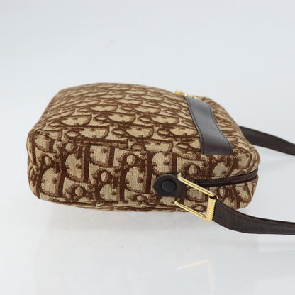 Christian Dior Vintage Trotter Crossbody Bag Diorissimo Coated Canvas Brown Canvas Shoulder Bag Bag ()