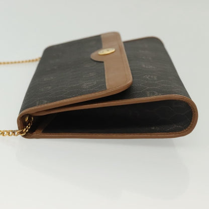 Christian Dior Vintage Honeycomb Chain Canvas Black Canvas Bag ()