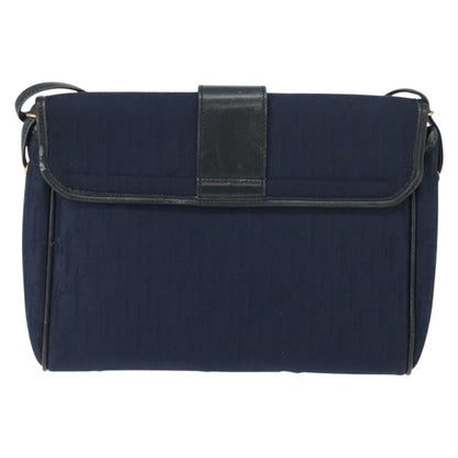 Christian Dior Vintage Trotter Shoulder Bag Canvas Navy Canvas Shoulder Bag Bag ()