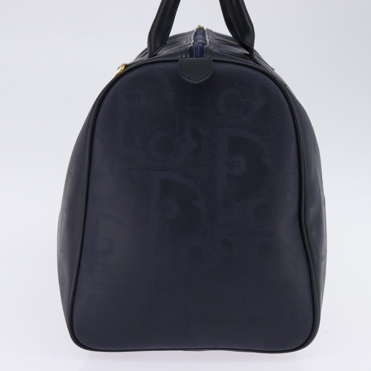 Christian Dior Lady Dior Boston Bag Canvas Navy Canvas Travel Bag Bag ()