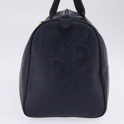 Christian Dior Lady Dior Boston Bag Canvas Navy Canvas Travel Bag Bag ()
