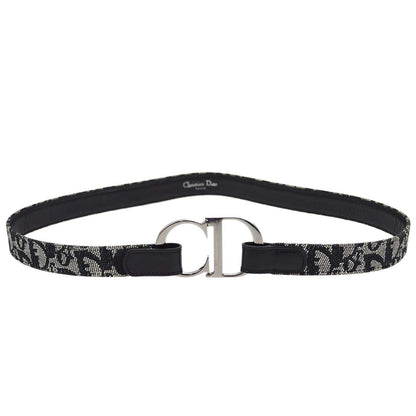 Christian Dior Vintage Belt Canvas Black Canvas Belts Accessory ()