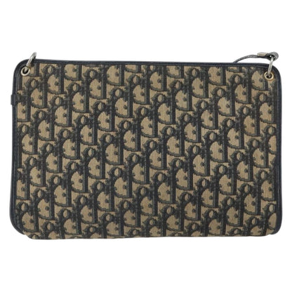 Christian Dior Vintage Trotter Shoulder Bag Canvas Navy Canvas Shoulder Bag Bag ()