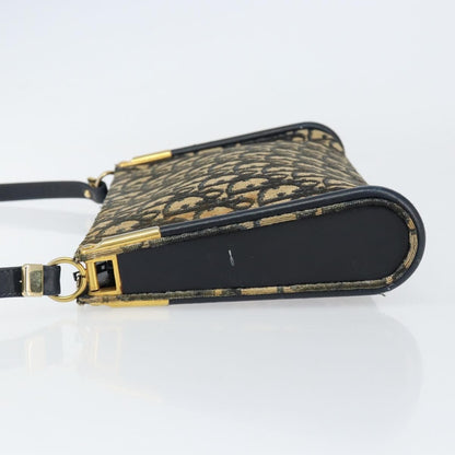 Christian Dior Vintage Trotter Shoulder Bag Canvas Navy Canvas Shoulder Bag Bag ()