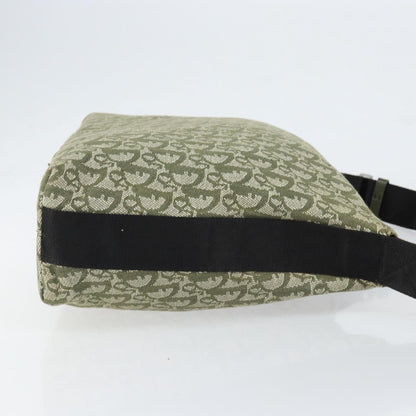 Christian Dior Vintage Trotter Shoulder Bag Canvas Green Canvas Shoulder Bag Bag ()