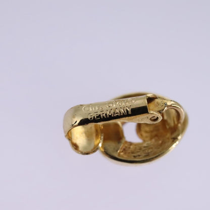 Christian Dior Vintage Clip-On Earrings Metal Gold Metal Earrings Jewelry ()