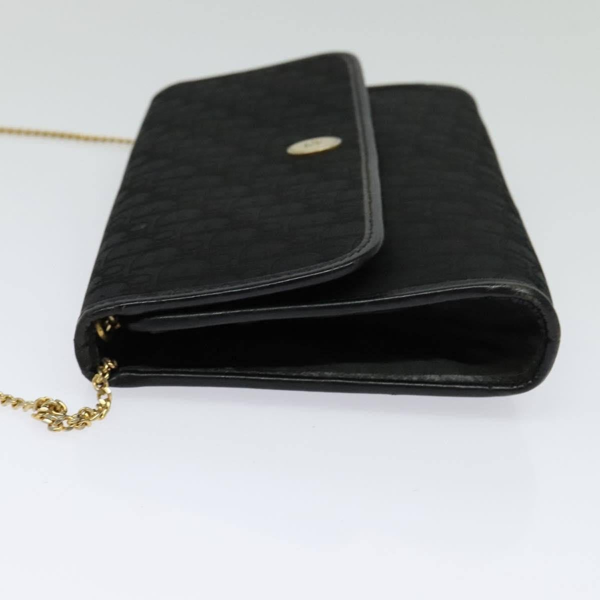 Christian Dior Vintage Trotter Crossbody Bag Canvas Black Canvas Shoulder Bag Bag ()