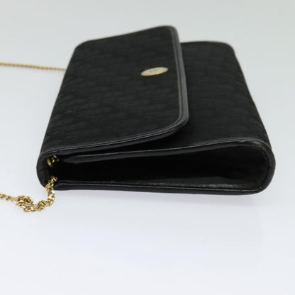 Christian Dior Vintage Trotter Crossbody Bag Canvas Black Canvas Shoulder Bag Bag ()