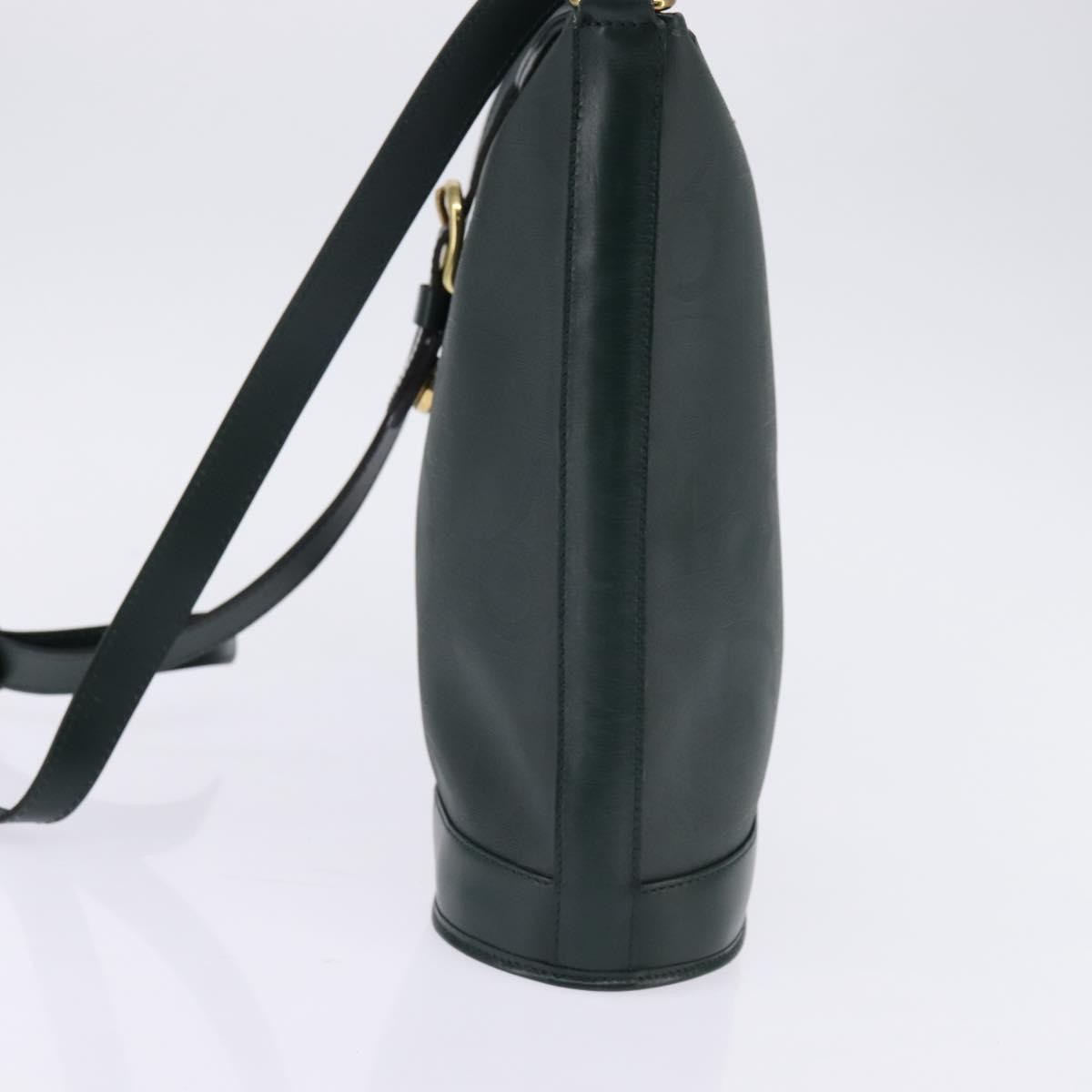 Christian Dior Vintage Trotter Crossbody Bag Canvas Green Canvas Shoulder Bag Bag ()