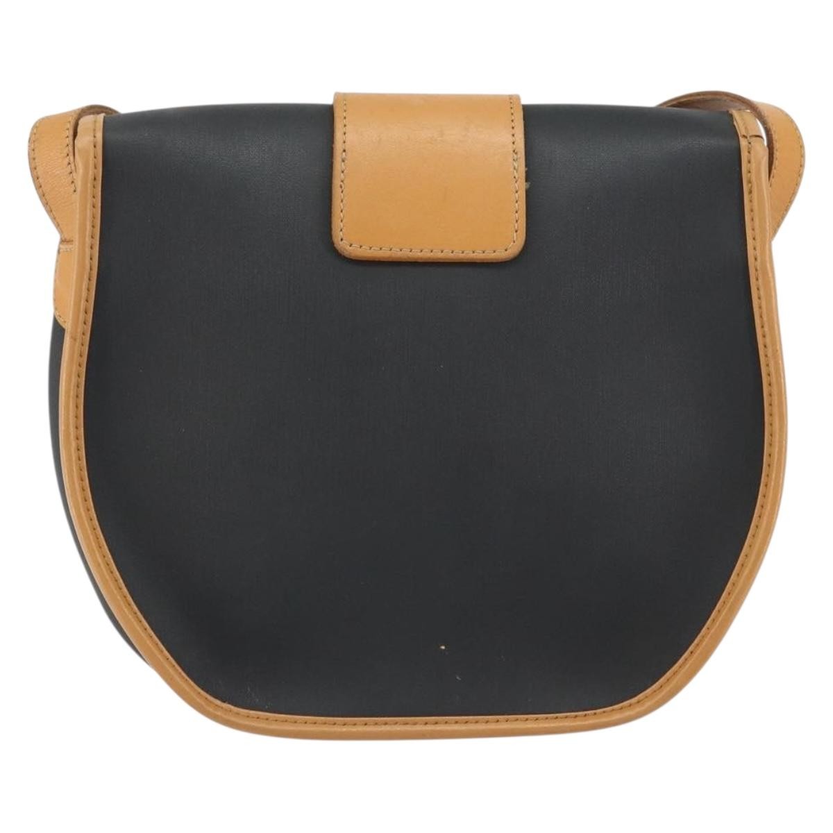 Christian Dior Vintage Shoulder Bag Canvas Black Canvas Shoulder Bag Bag ()