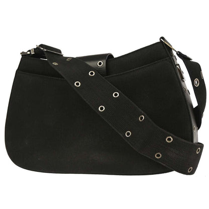 Christian Dior Vintage Street Chic Columbus Shoulder Bag Canvas Black Canvas Shoulder Bag Bag ()