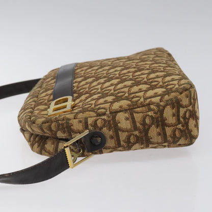 Christian Dior Vintage Trotter Shoulder Bag Canvas Brown Canvas Bag ()