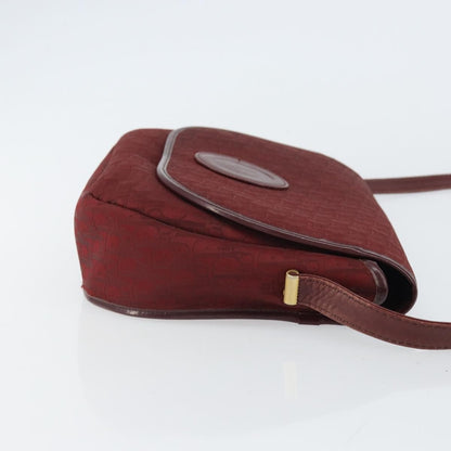 Christian Dior Vintage Trotter Flap Shoulder Bag Canvas Red Canvas Shoulder Bag Bag ()
